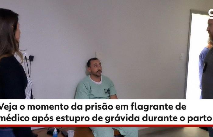 See the moment of the arrest in the act of a doctor after rape of a pregnant woman during childbirth | Rio de Janeiro