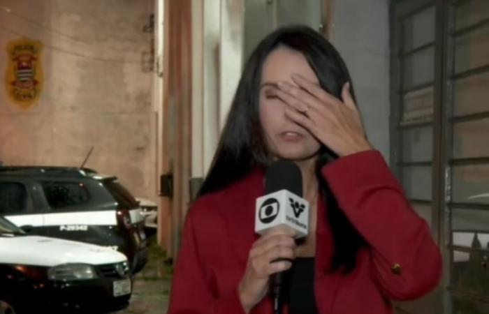 Globo affiliate reporter gets sick and faints live