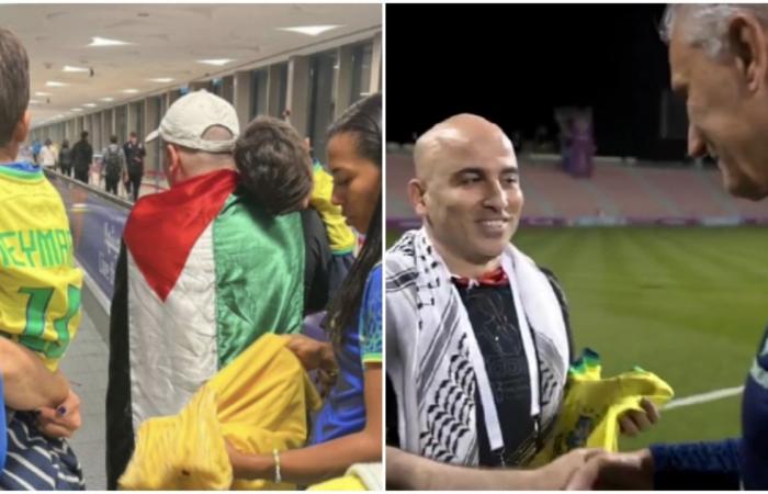 Who is the Palestinian who touched Tite when he helped the coach’s family in Qatar