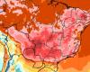 In the middle of autumn: Mass of hot, dry air raises temperatures and drops…