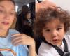 Gabriela Pugliesi picks up her son at school after being told he has lice | Children of the Celebrities