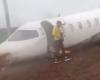 Plane leaves the runway in bad weather in the North of Rio Grande do Sul