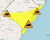 Yellow alert for storms, intense rain and wind in parts of SC and RS