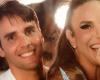 Ivete and Daniel Cady pose with their twins in the mansion’s living room