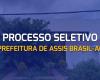 Assis Brasil-AC City Hall opens vacancies of up to R$ 10 thousand